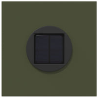 Faro LED solare per sentieri 2 pcs Verde oliva 879803