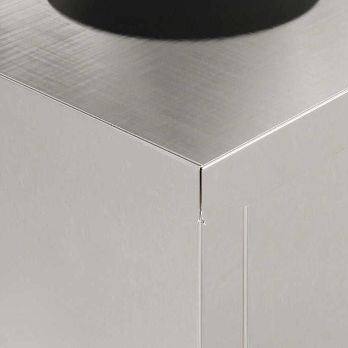 Faro LED solare per sentieri 2 pcs Acciaio inossidabile 879804