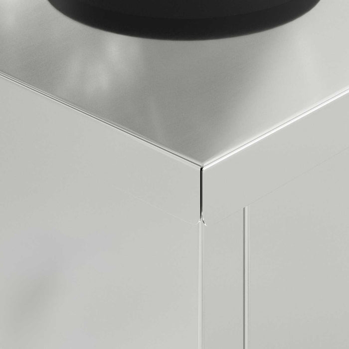 Faro LED solare per sentieri 2 pcs Zincato Zincato 879805