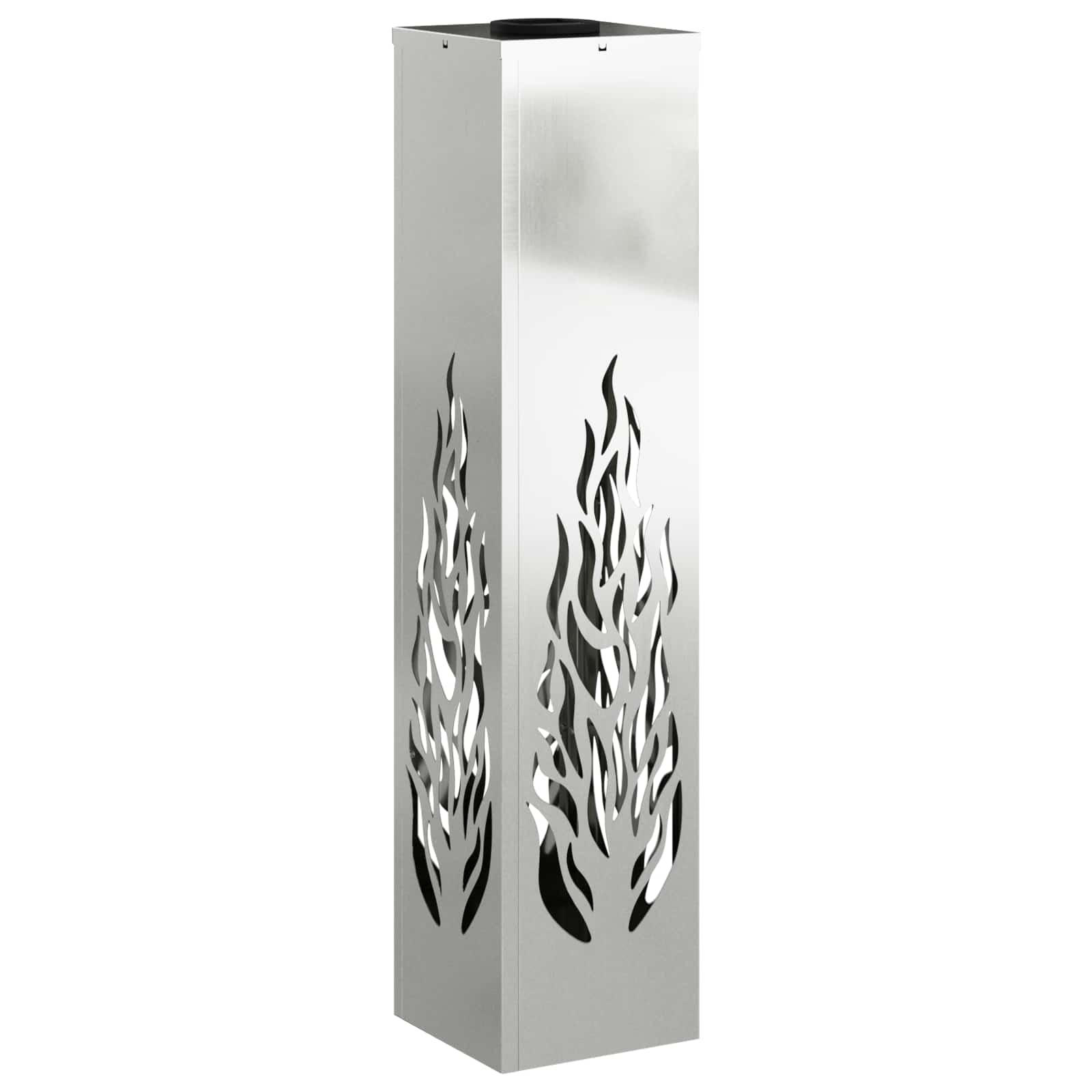 Faro LED solare per sentieri 2 pcs Zincato Zincato 879805