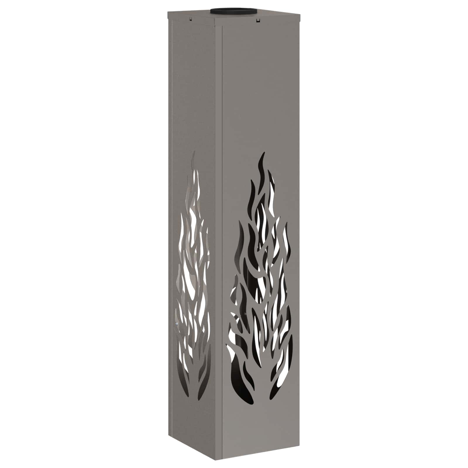 Faro LED solare per sentieri 2 pcs Acciaio Corten 879806