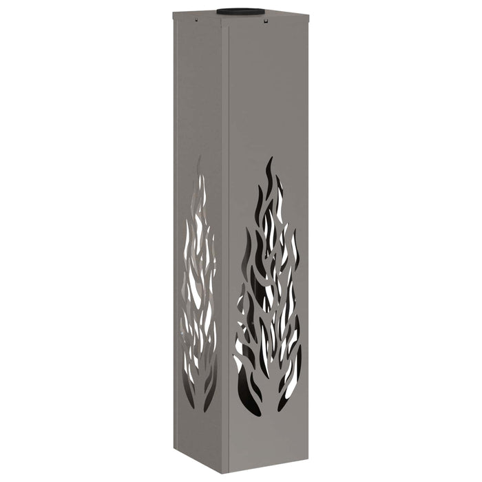 Faro LED solare per sentieri 2 pcs Acciaio Corten 879806