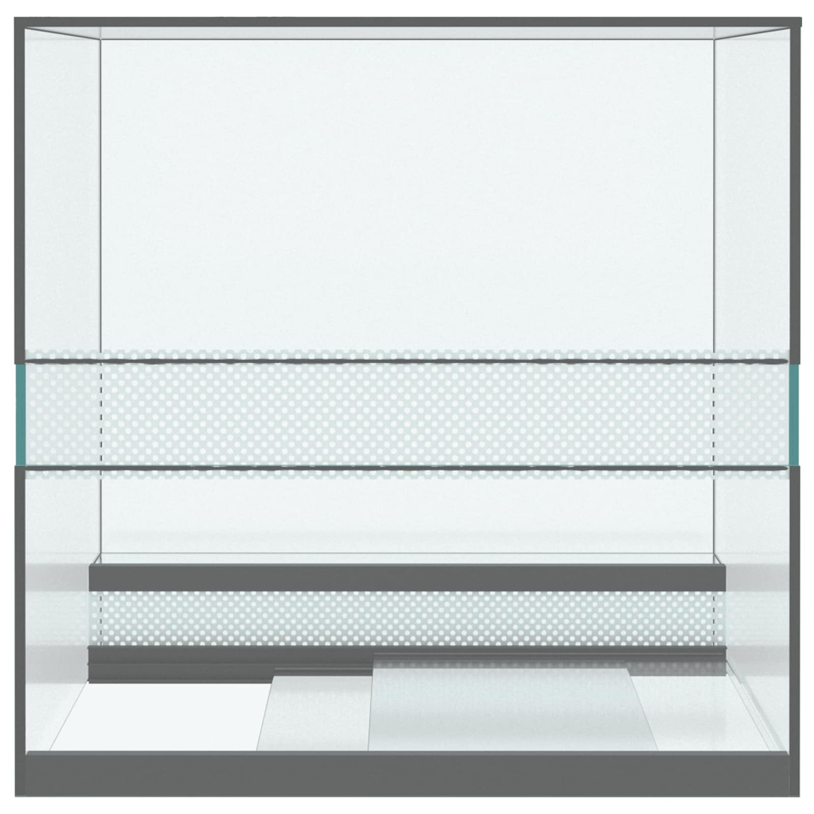 Habitat per rettili e anfibi Bianco 30 x 30 x 30 cm Vetro 42020387