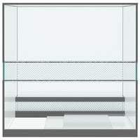 Habitat per rettili e anfibi Bianco 30 x 30 x 30 cm Vetro 42020387