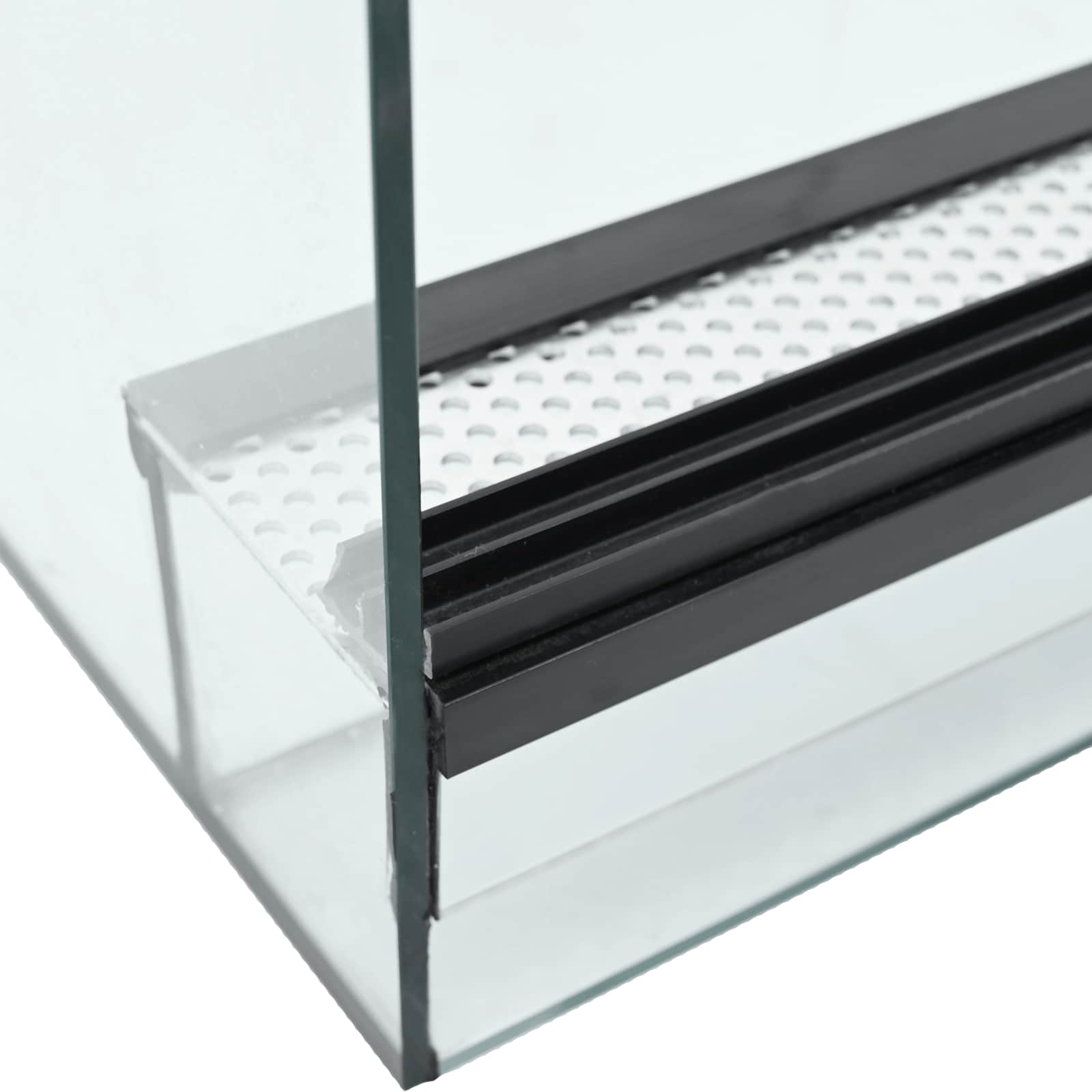 Habitat per rettili e anfibi Bianco 80 x 40 x 40 cm Vetro 42020392