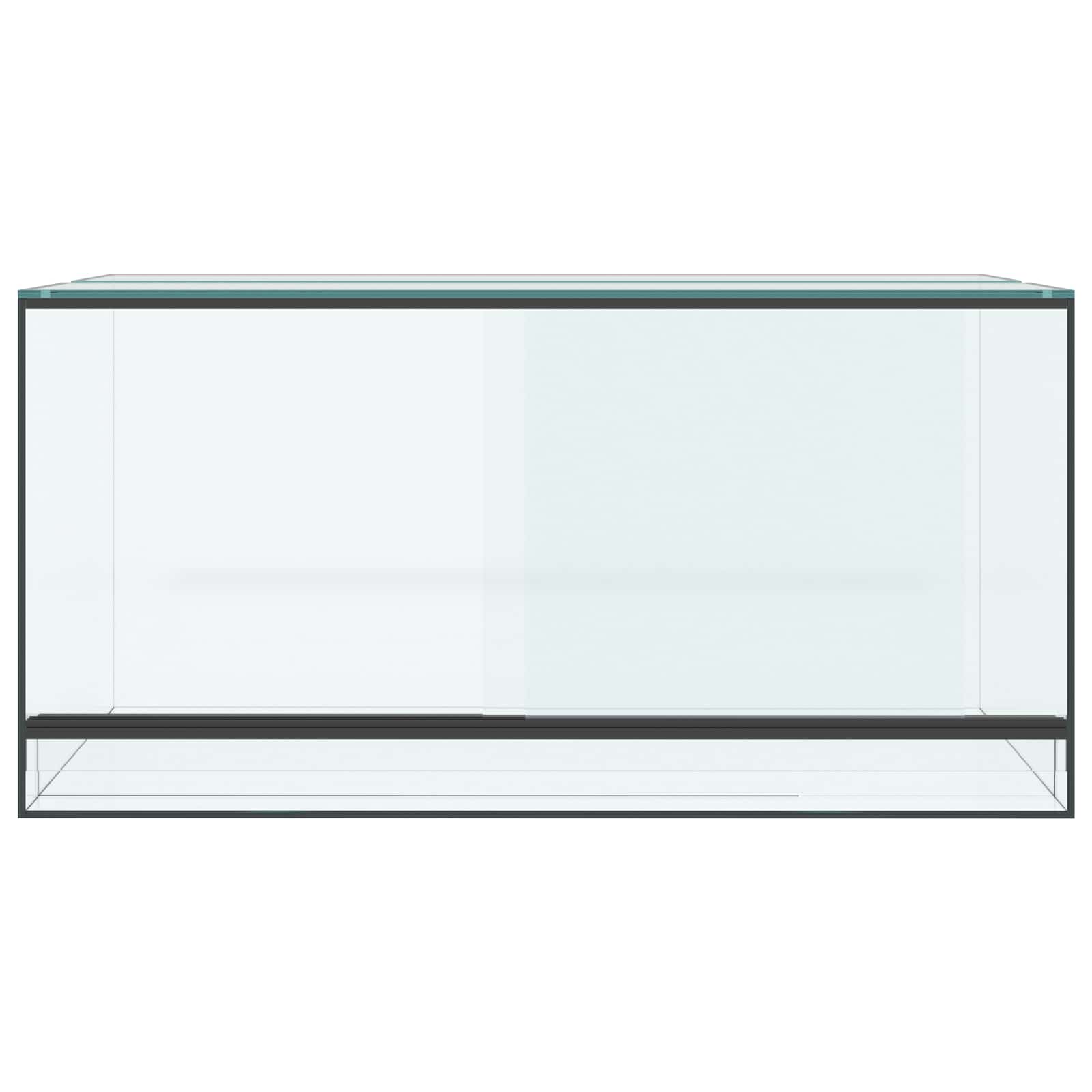 Habitat per rettili e anfibi Bianco 80 x 40 x 40 cm Vetro 42020392