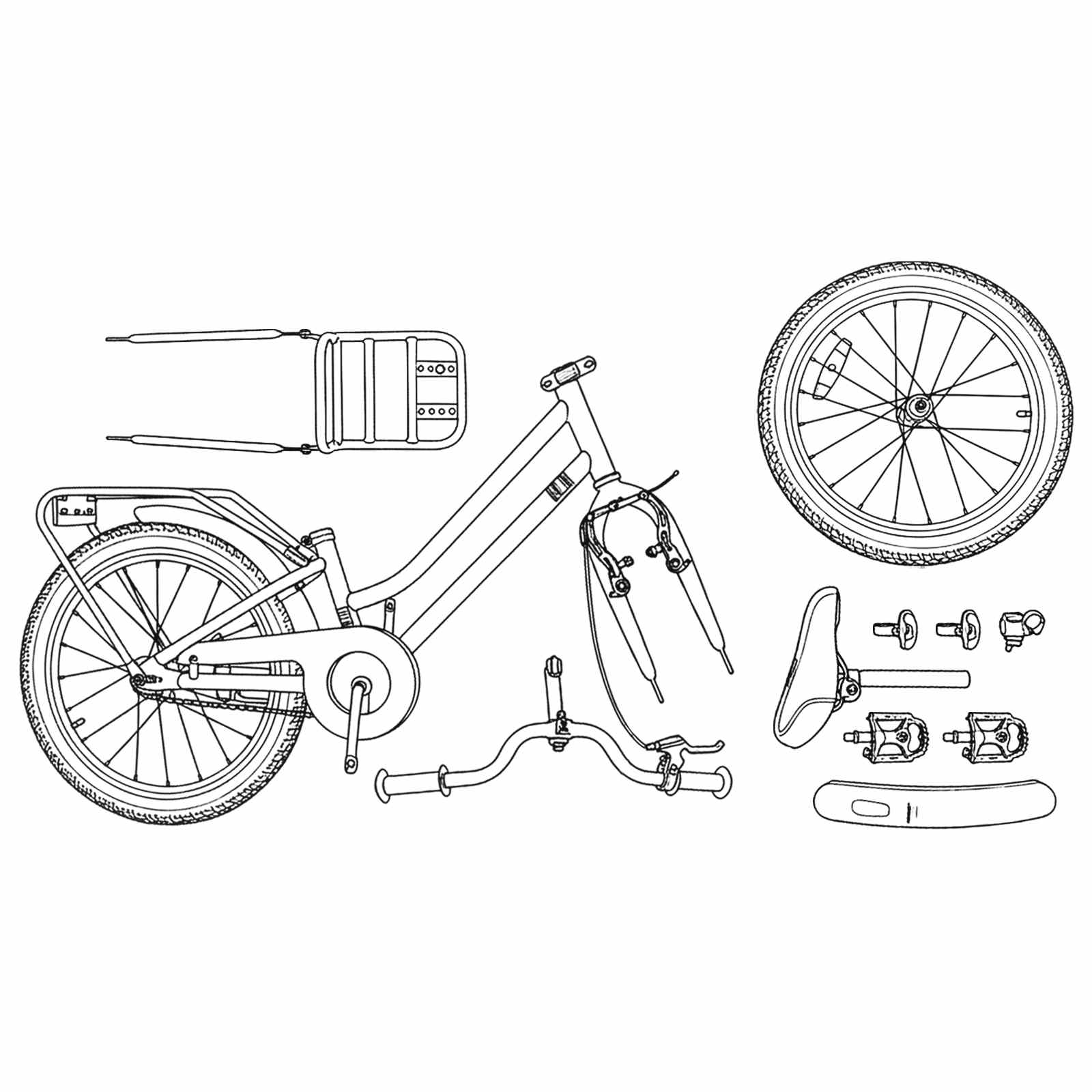 Bicicletta per Bambini 18 Pollici per bambini dai 5 ai 7 anni 42009184