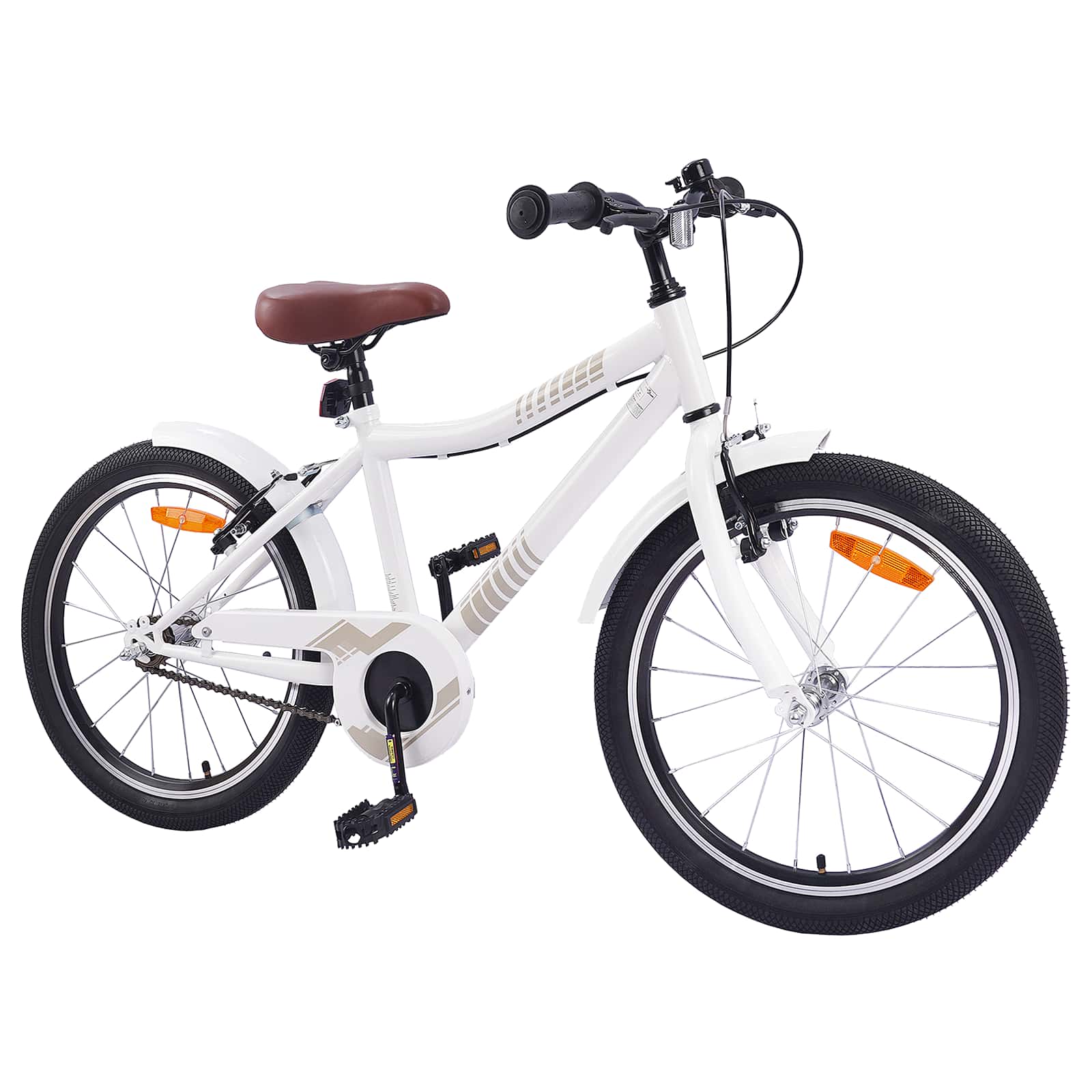 Bicicletta per Bambini 24 Pollici per 8-12 anni bianco 42009557