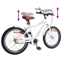 Bicicletta per Bambini 24 Pollici per 8-12 anni bianco 42009557