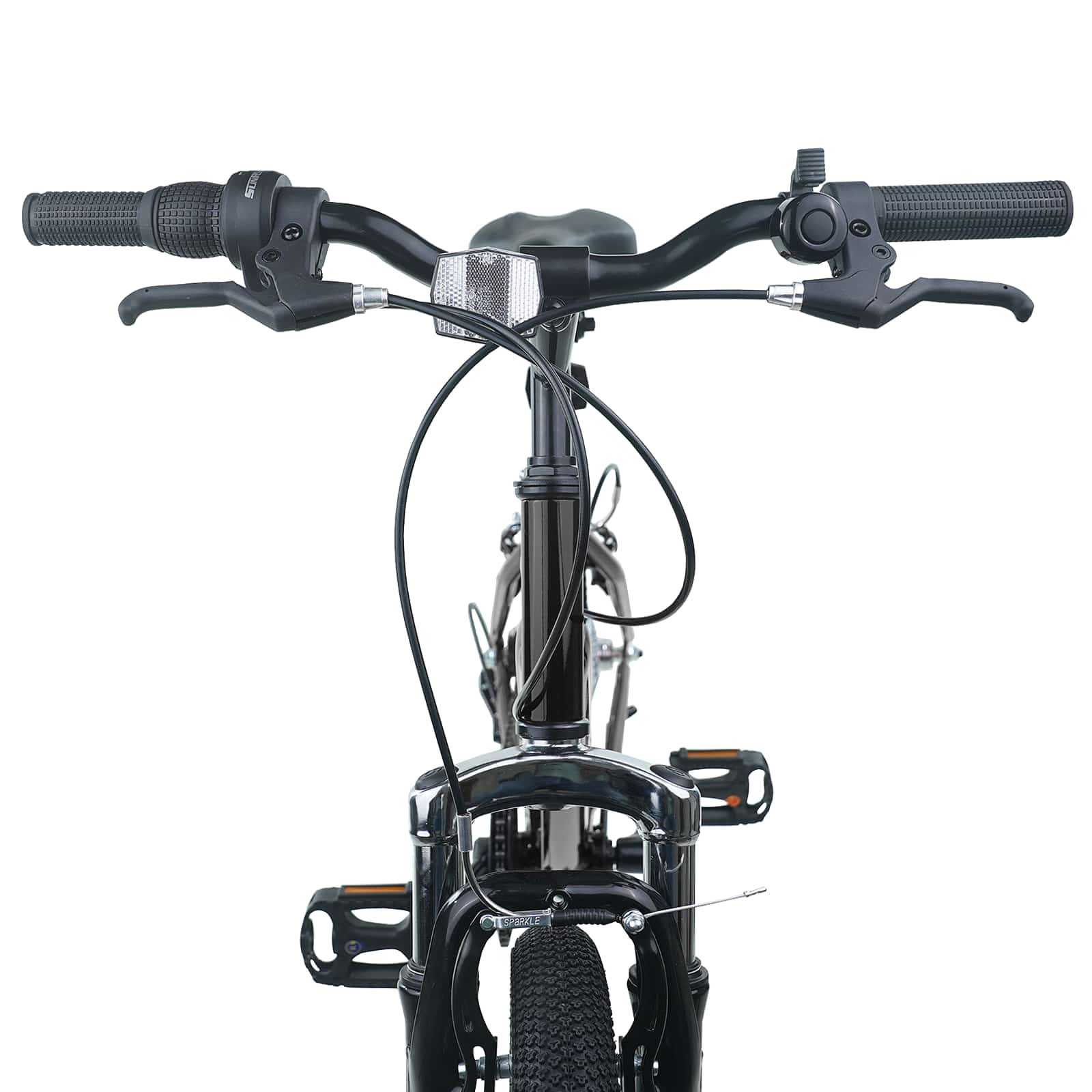 Bicicletta per Bambini 24 Pollici 6-Speed per 8-12 anni Nero 42009565