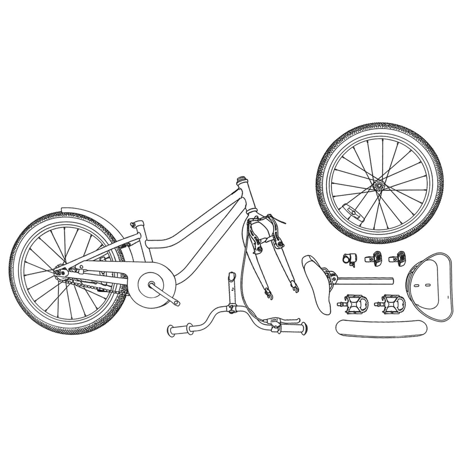 Bicicletta per Bambini 18 Pollici per bambini di 5-7 anni 42009575