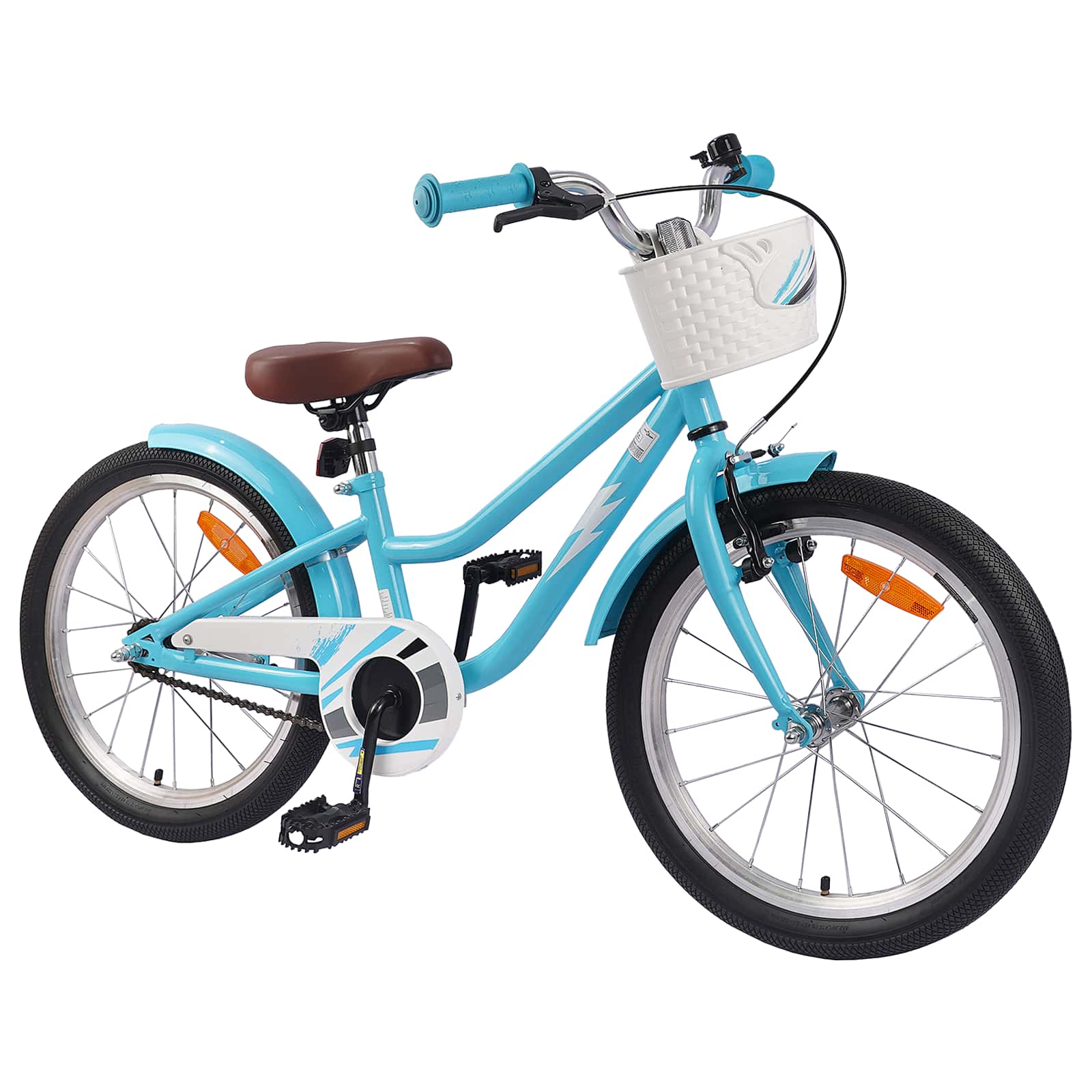Bicicletta per Bambini 18 Pollici per 5-7 anni Blu Chiaro 42009580