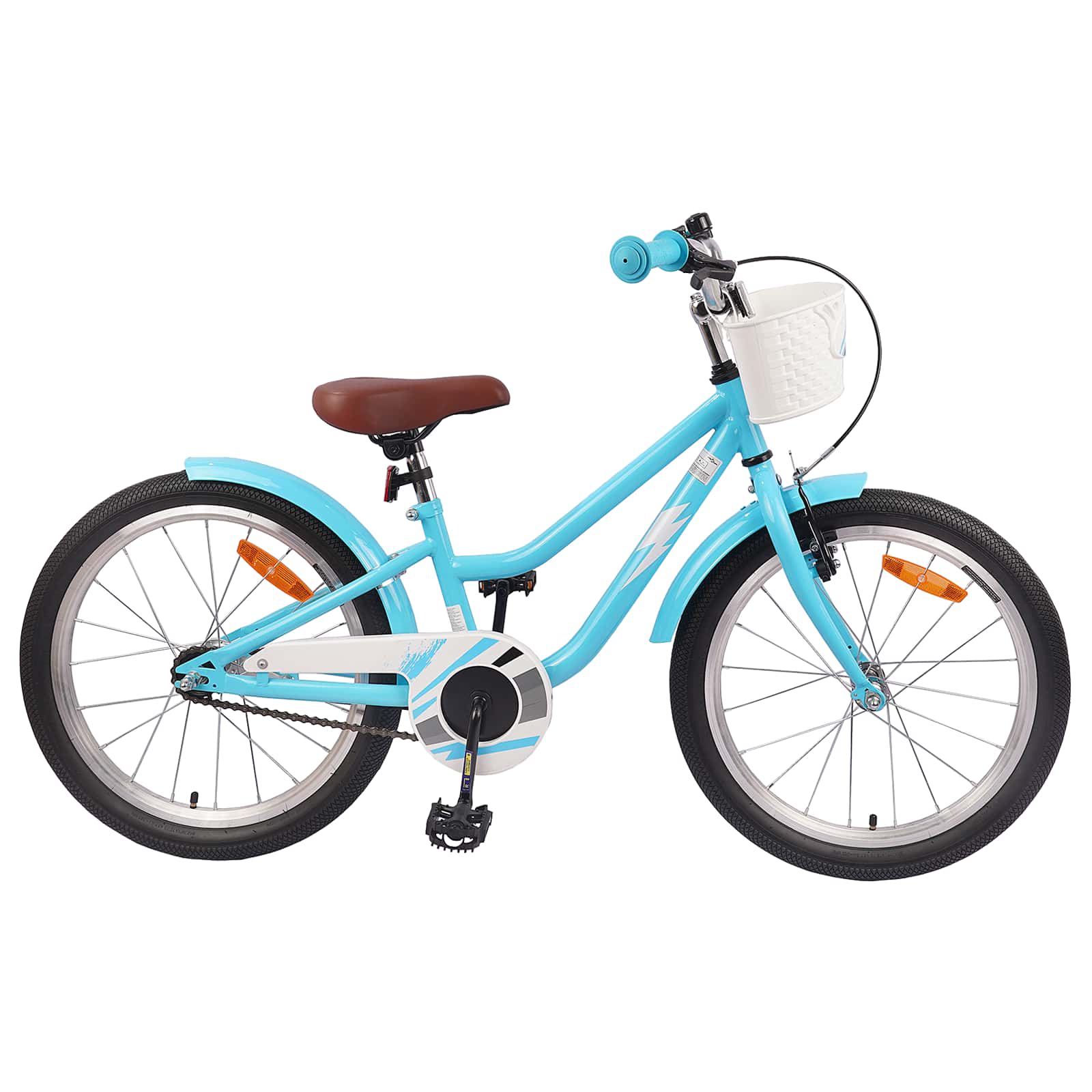 Bicicletta per Bambini 18 Pollici per 5-7 anni Blu Chiaro 42009580