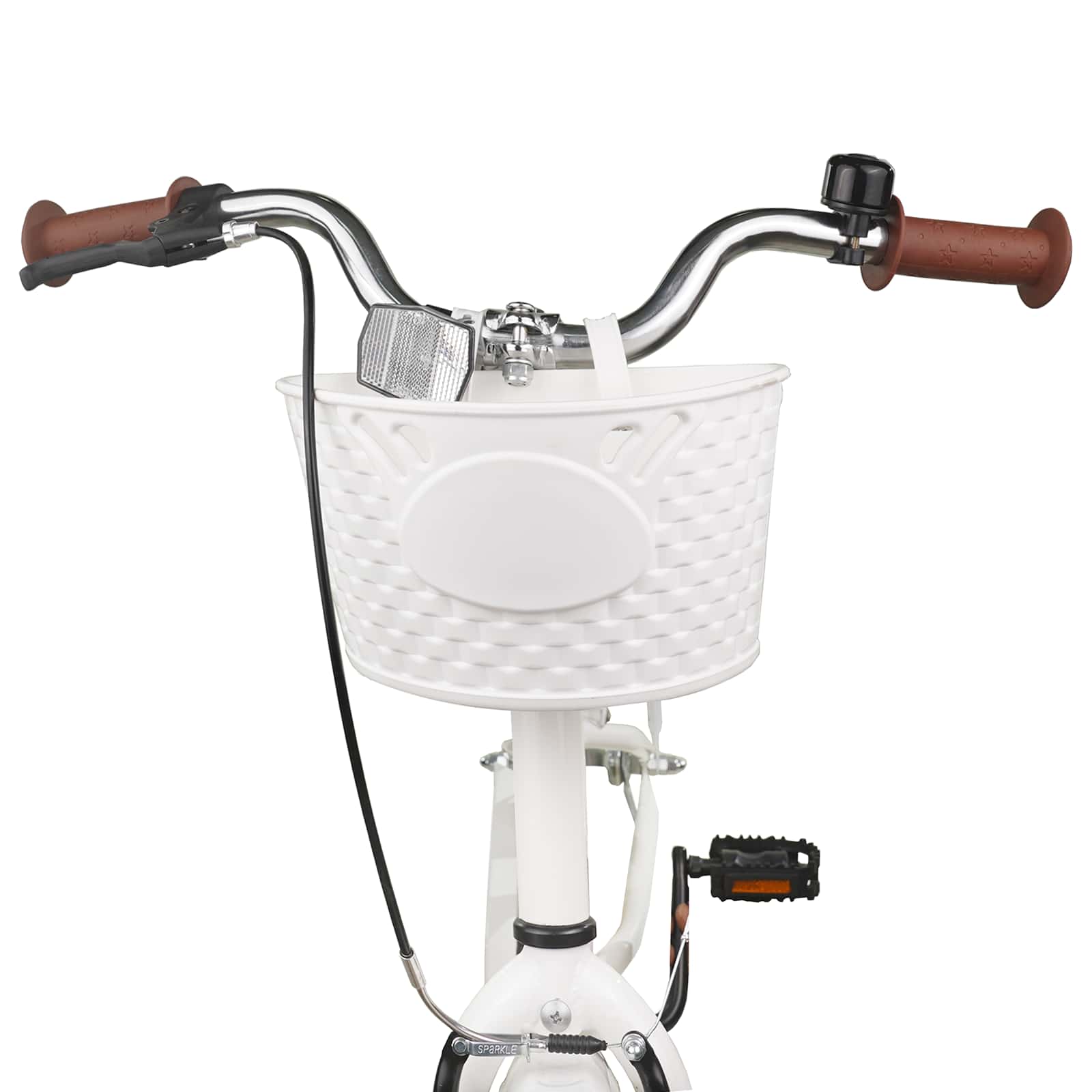 Bicicletta per Bambini 24 Pollici per 8-12 anni Bianco 42009699