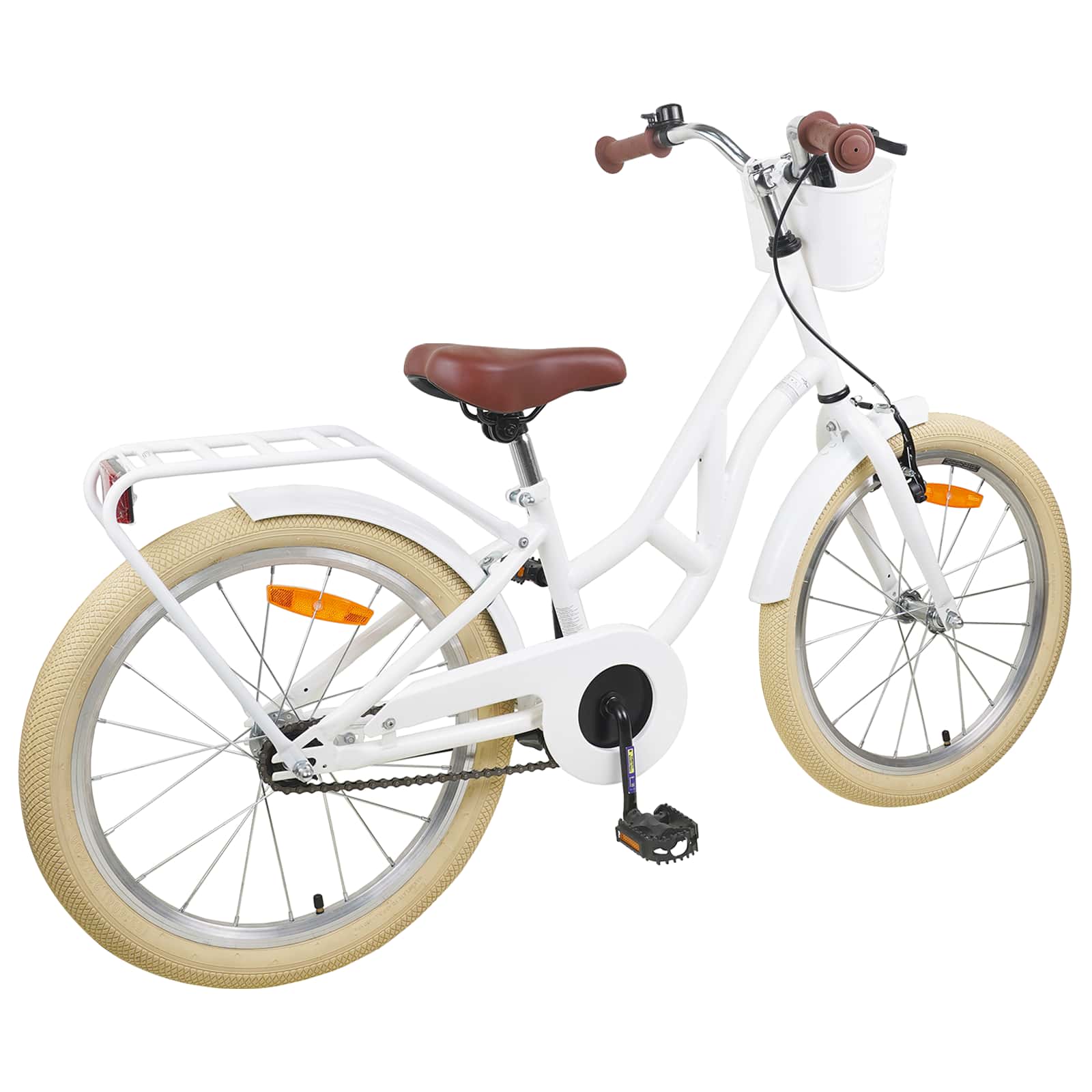 Bicicletta per Bambini 24 Pollici per 8-12 anni Bianco 42009699