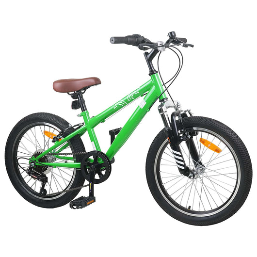 Kids Mountain Bike 24 Pollici 6-Speed per 8-12 anni Verde 42009743