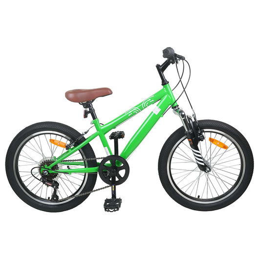 Kids Mountain Bike 24 Pollici 6-Speed per 8-12 anni Verde 42009743
