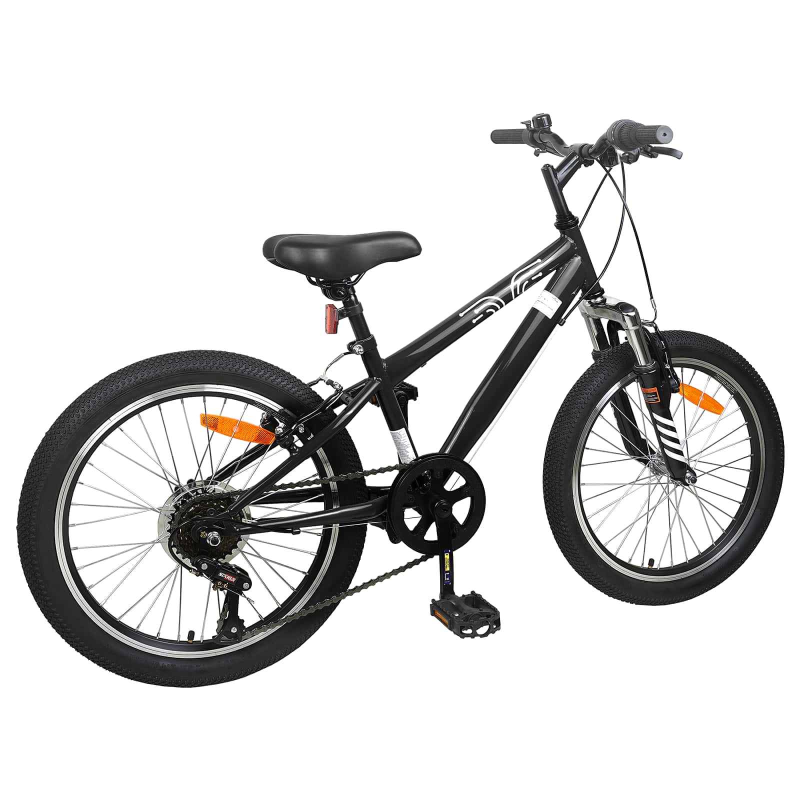 Kids Mountain Bike 20 Pollici 6-Speed per 5-8 anni Nero 42009744