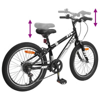 Mountain Bike 20 Pollici 6-Speed per 5-8 anni Nero 42009750