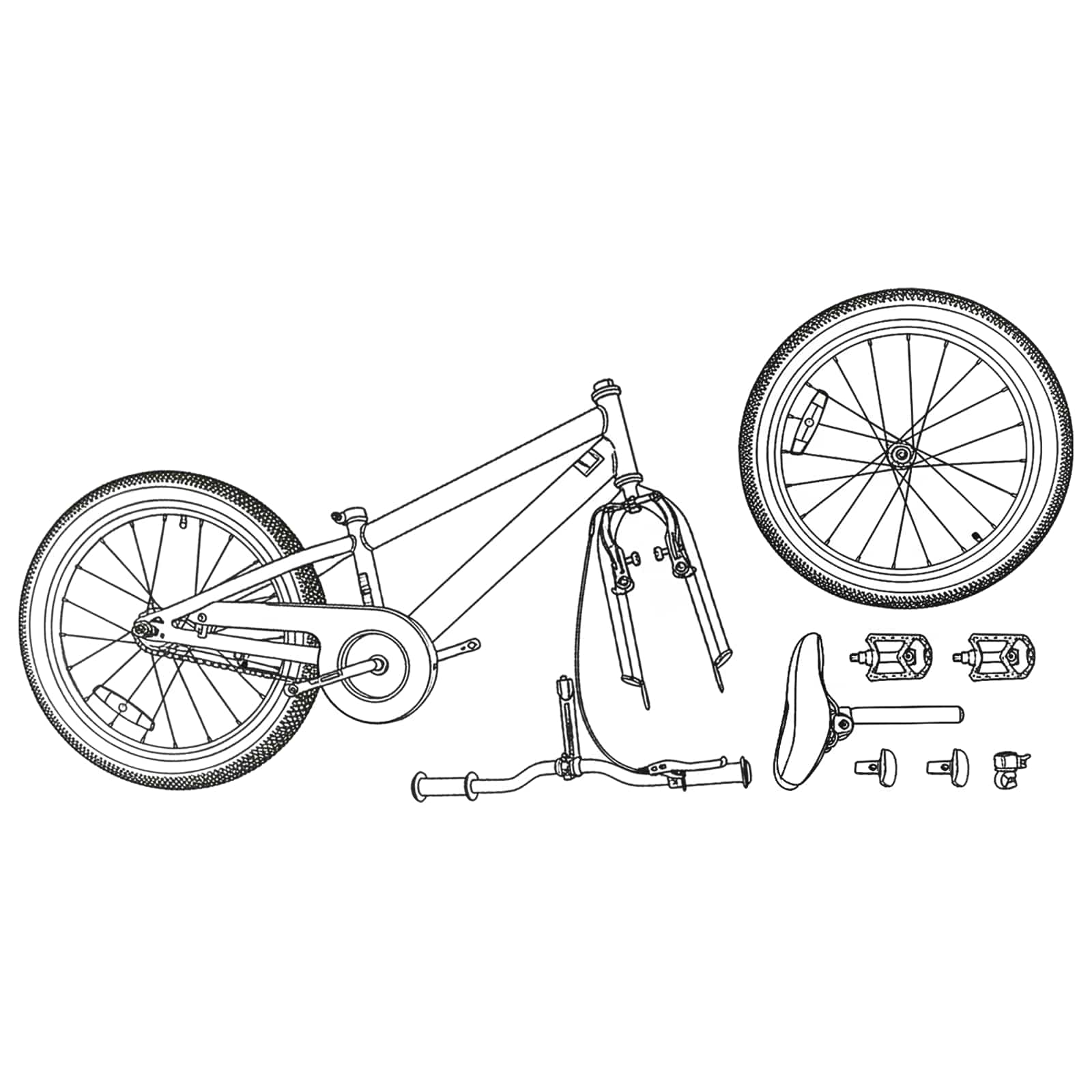 Mountain Bike 20 Pollici 6-Speed per 5-8 anni Nero 42009750