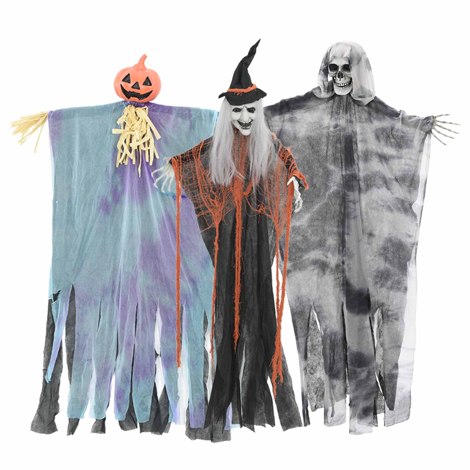 Fantasma appeso di Halloween 3 pcs Multicolore 61 x 97 cm 42020044