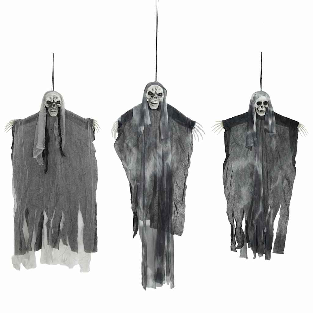 Fantasma appeso di Halloween 3 pcs Nero 66 x 110 cm Poliestere 42020045