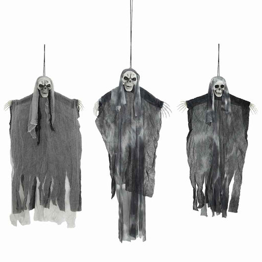 Fantasma appeso di Halloween 3 pcs Nero 66 x 110 cm Poliestere 42020045