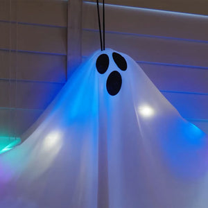 Fantasma appeso di Halloween con 3 LED 3 pcs Bianco 52 x 62 cm 42020046