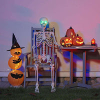 Scheletro di Halloween Bianco 155 x 38.5 cm Plastica 42020048