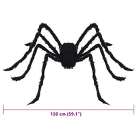 Decorazione Ragno di Halloween 3 pcs Nero 150 cm 42020052