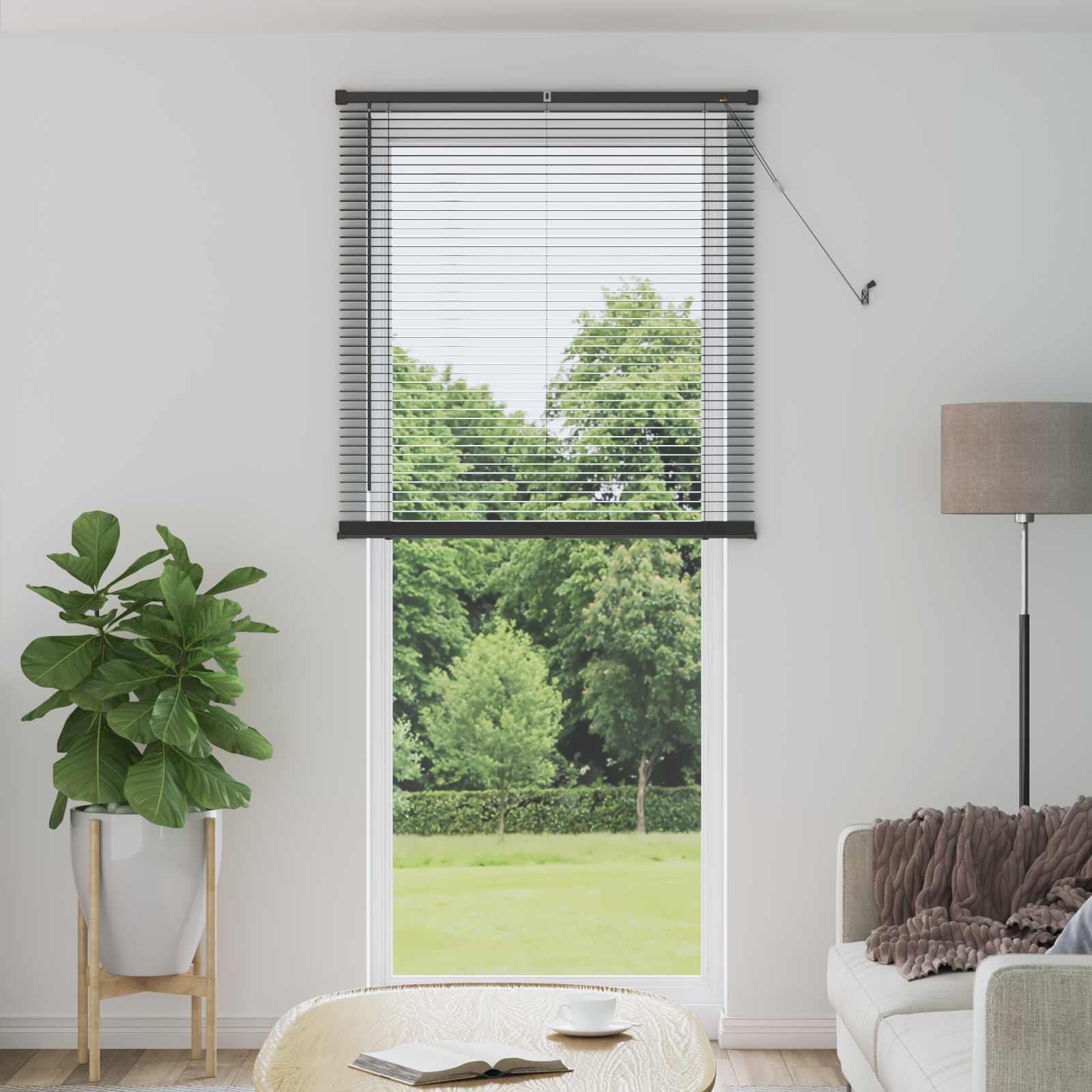 Tenda Veneziana Regolabile Grigio Argento 213 x 70 cm PVC 42003696