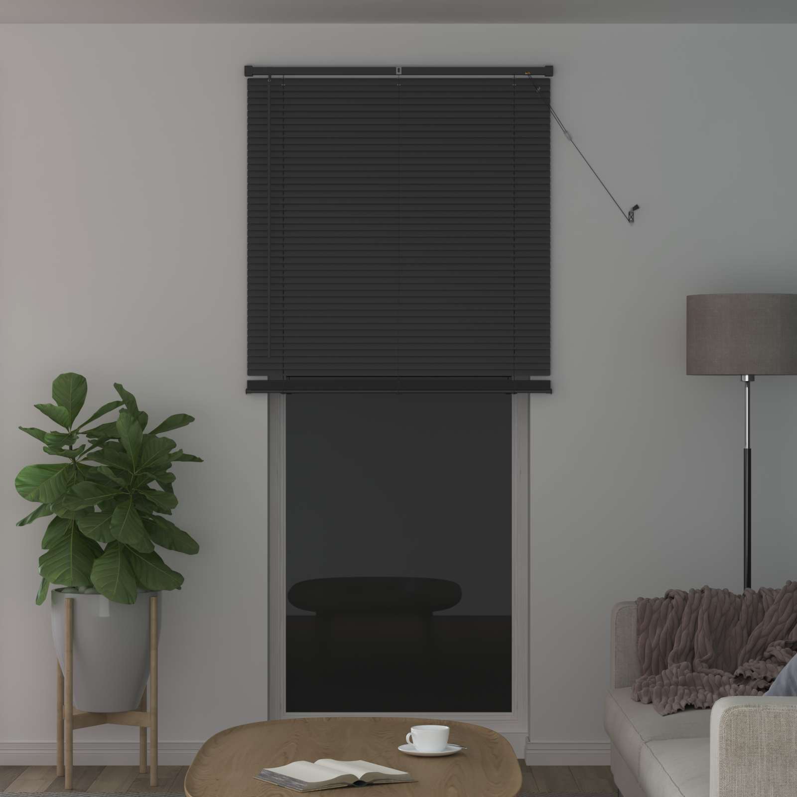 Tenda Veneziana Regolabile Grigio Argento 213 x 70 cm PVC 42003696