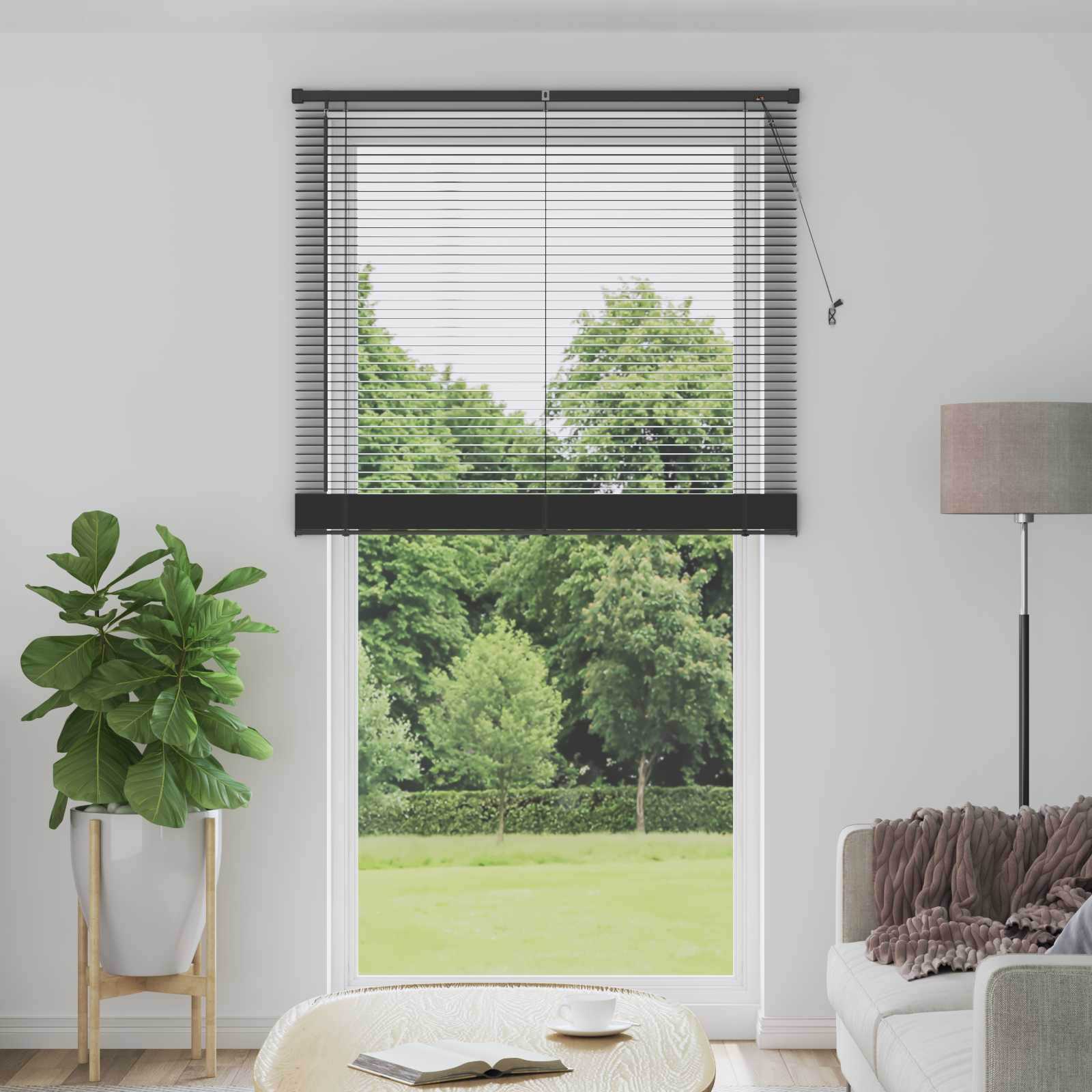 Tenda Veneziana Regolabile Grigio Argento 213 x 120 cm PVC 42003701