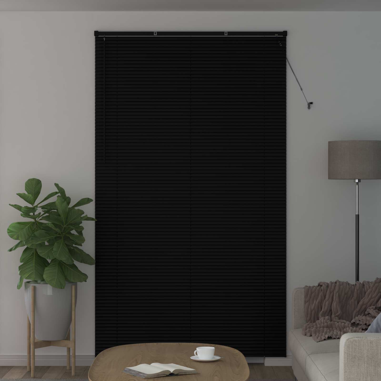 Tenda Veneziana Regolabile Nero 213 x 150 cm PVC 42003756