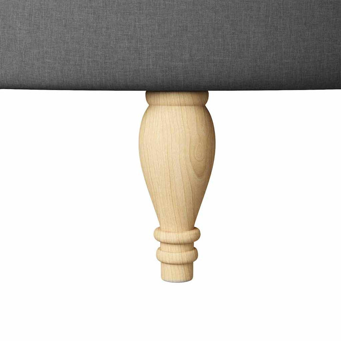 Poltrona Slipper Grigio scuro 56,5 x 70 x 110 cm Tessuto 42020679