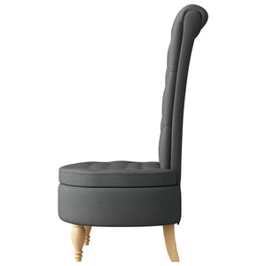 Poltrona Slipper Grigio scuro 56,5 x 70 x 110 cm Tessuto 42020679