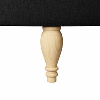 Poltrona Slipper Nero 56,5 x 70 x 110 cm Tessuto 42020680