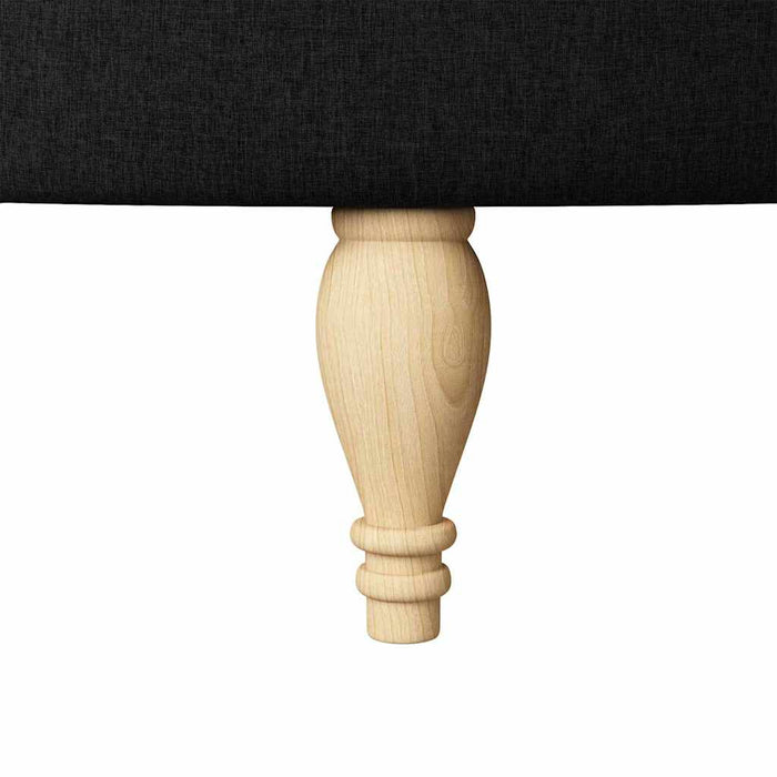 Poltrona Slipper Nero 56,5 x 70 x 110 cm Tessuto 42020680