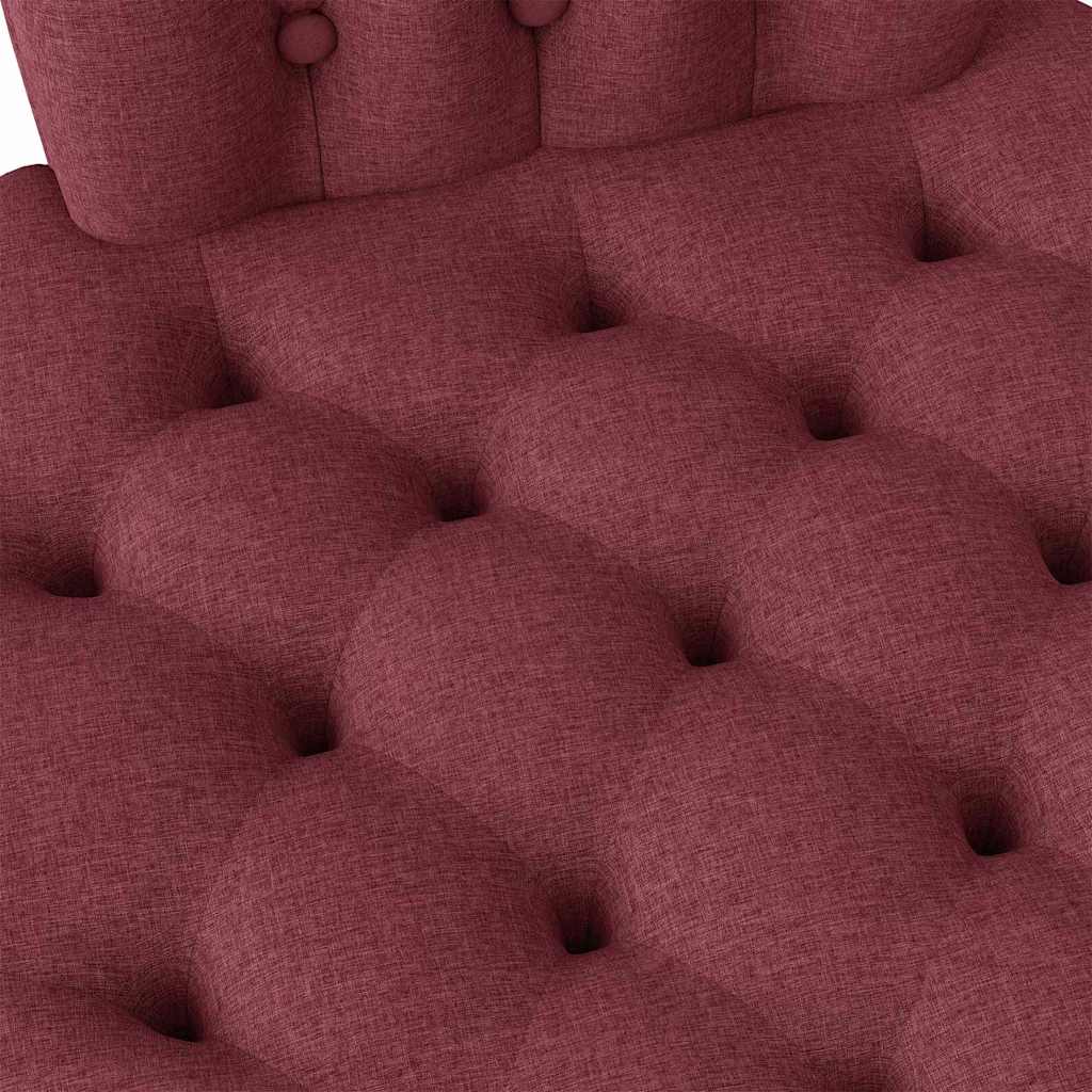 Poltrona Slipper Rosso Vino 56,5 x 70 x 110 cm Tessuto 42020681