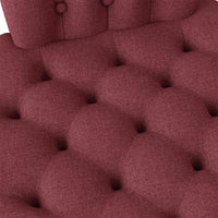 Poltrona Slipper Rosso Vino 56,5 x 70 x 110 cm Tessuto 42020681