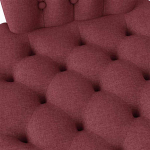 Poltrona Slipper Rosso Vino 56,5 x 70 x 110 cm Tessuto 42020681