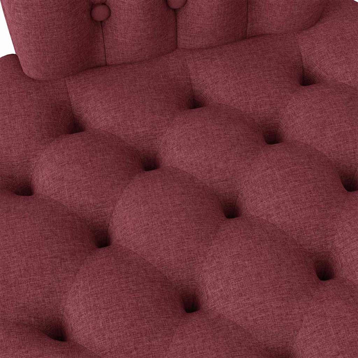 Poltrona Slipper Rosso Vino 56,5 x 70 x 110 cm Tessuto 42020681