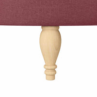 Poltrona Slipper Rosso Vino 56,5 x 70 x 110 cm Tessuto 42020681