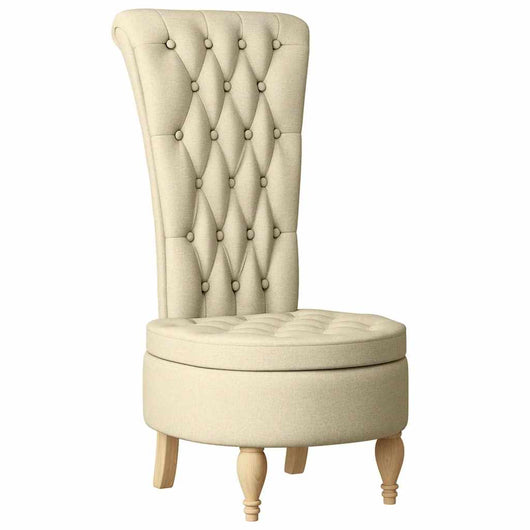 Poltrona Slipper Crema 56,5 x 70 x 110 cm Tessuto 42020684