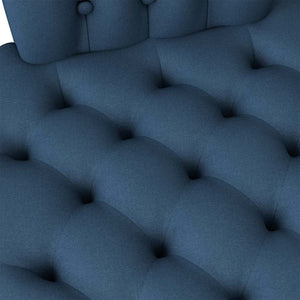 Poltrona Slipper Blu 56,5 x 70 x 110 cm Tessuto 42020685