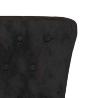 Poltrona Slipper Nero 56,5 x 70 x 110 cm Velluto 42020690