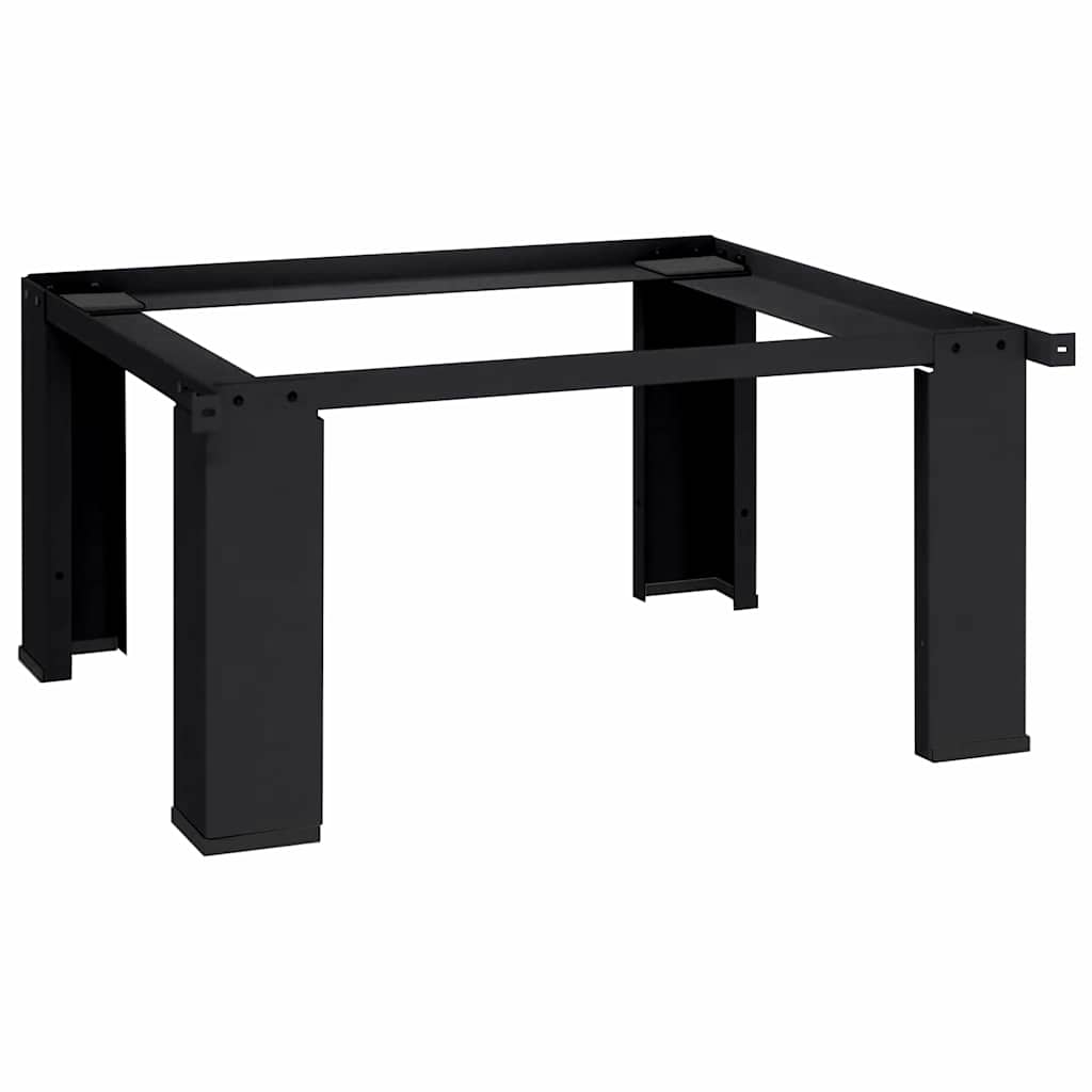 Pedestallo per Lavatrice Nero 64 x 55 x 32.5 cm Acciaio 42022033