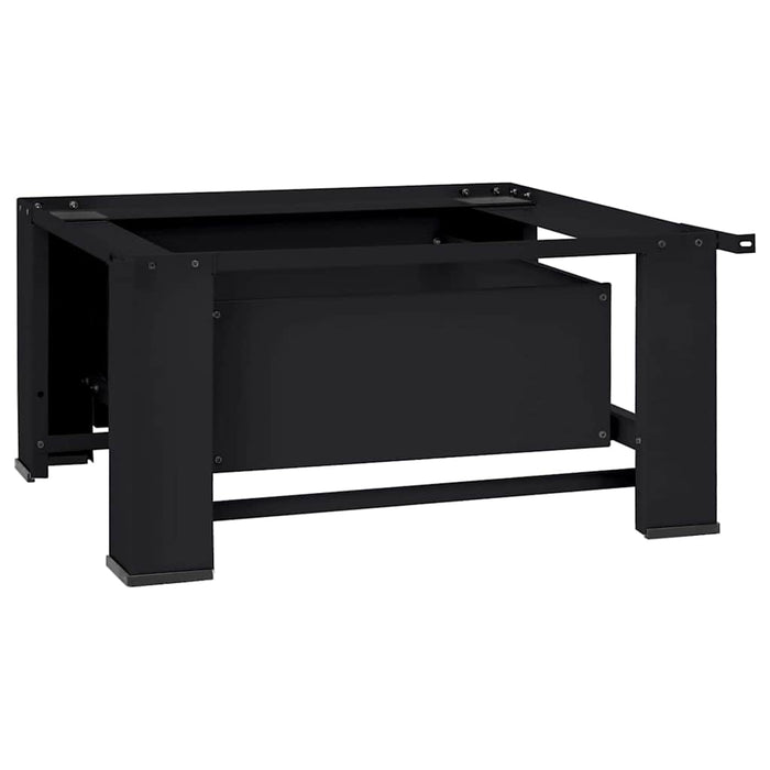Pedestallo per Lavatrice Nero 64 x 55 x 32.5 cm Acciaio 42022035