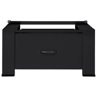 Pedestallo per Lavatrice Nero 64 x 55 x 32.5 cm Acciaio 42022035
