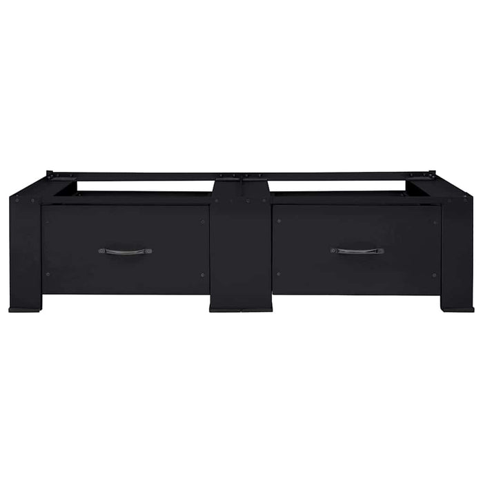 Pedestallo per Lavatrice 2 pcs Nero 64 x 55 x 32.5 cm Acciaio 42022036
